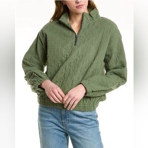 Madewell Quarter Zip Quilted Pullover